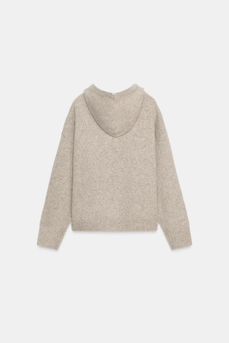 HOODED WOOL JACKET