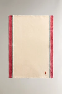 EMBROIDERED KITCHEN TOWEL WITH LOBSTER