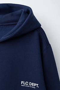 TEXT PRINT HOODIE