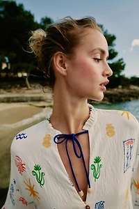 LONG PRINTED DRESS