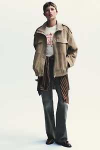 TRF HIGH WAIST WIDE LEG FULL LENGTH JEANS
