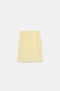 EMBOSSED RUFFLED SKIRT