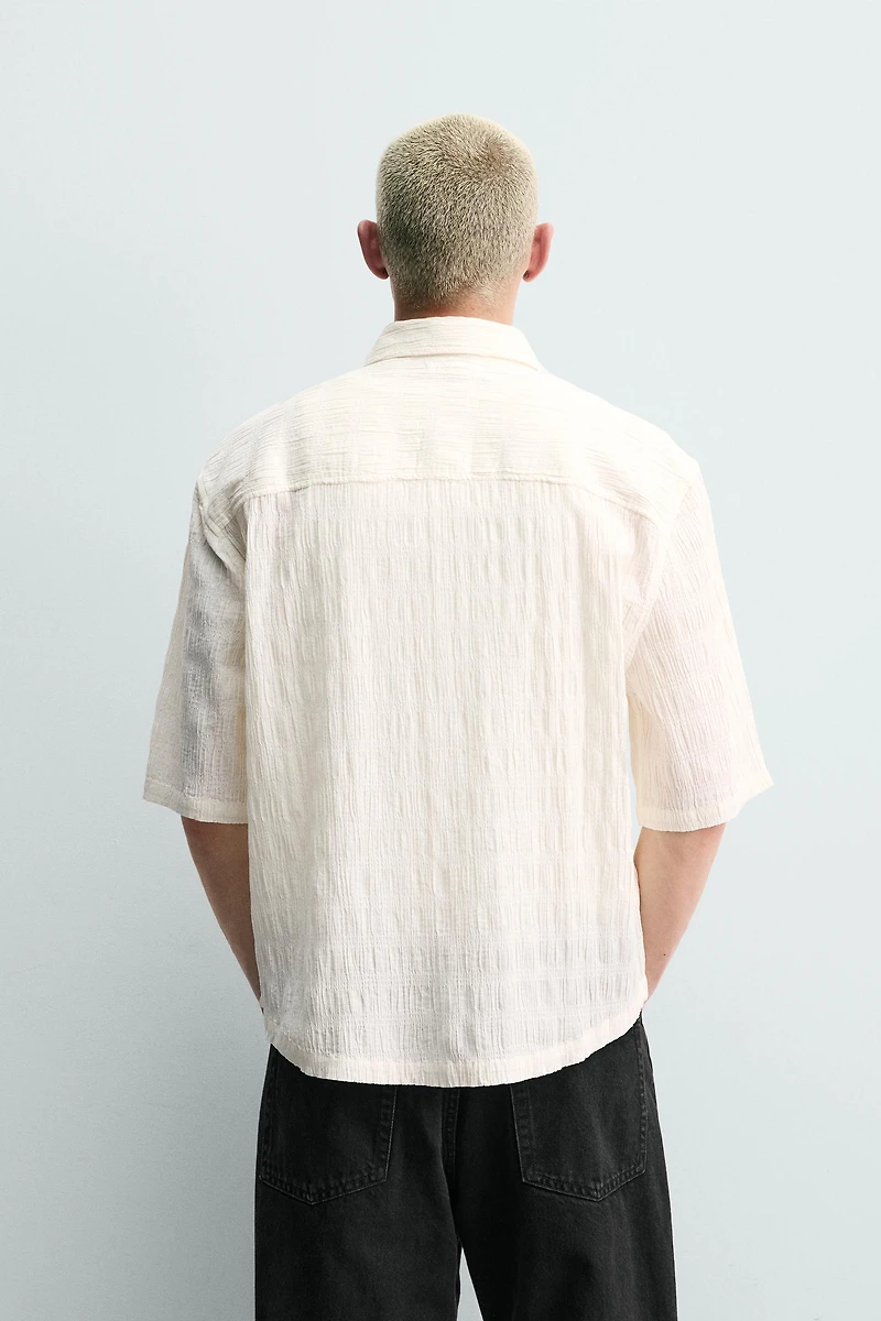 CHEMISE RELAXED FIT EFFET FROISSÉ