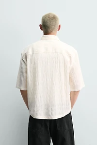 CHEMISE RELAXED FIT EFFET FROISSÉ