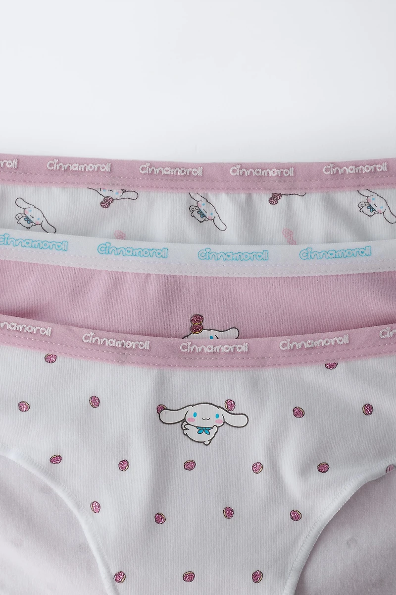 AGES 6-14 / THREE-PACK OF CINNAMOROLL © SANRIO UNDERWEAR