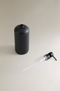 BLACK RESIN SOAP DISPENSER