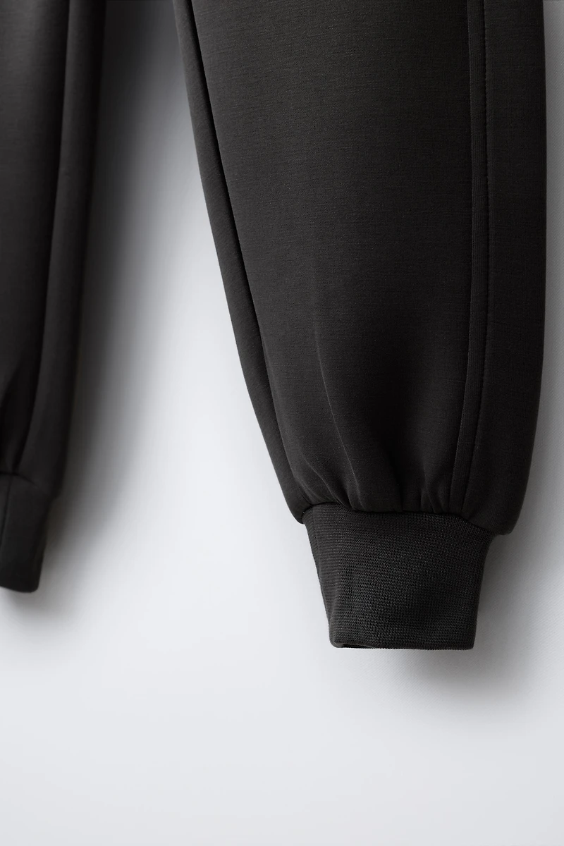 REFLECTIVE TEXT SPORTY JOGGER PANTS