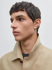 100% linen total look jacket