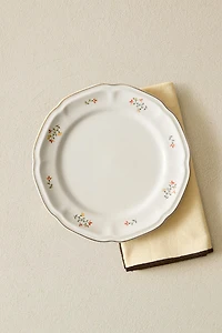 PORCELAIN DESSERT PLATE WITH FLORAL PRINT