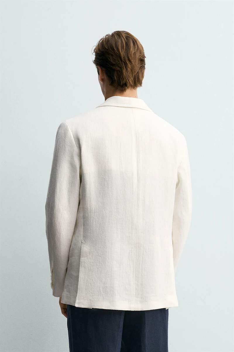 VESTE DE COSTUME RELAXED FIT 100% LIN