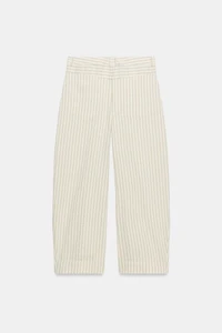 ZW COLLECTION STRIPED BARREL TROUSERS