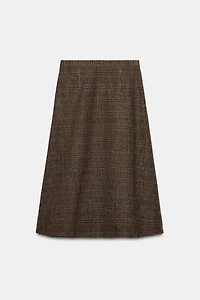 PLAID PLEATED SKIRT WITH WOOL ZW COLLECTION