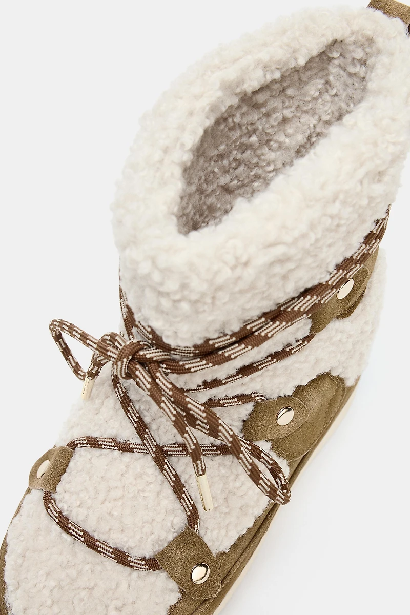 CONTRASTING ANKLE BOOTS SKI COLLECTION