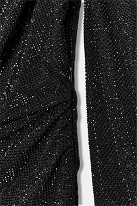 ASYMMETRIC RHINESTONE SHORT DRESS