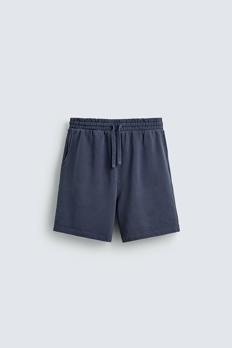 BASIC WASHED JOGGER SHORTS