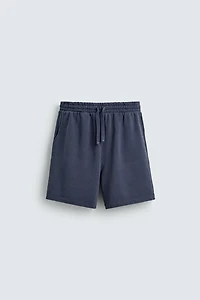 BASIC WASHED JOGGER SHORTS