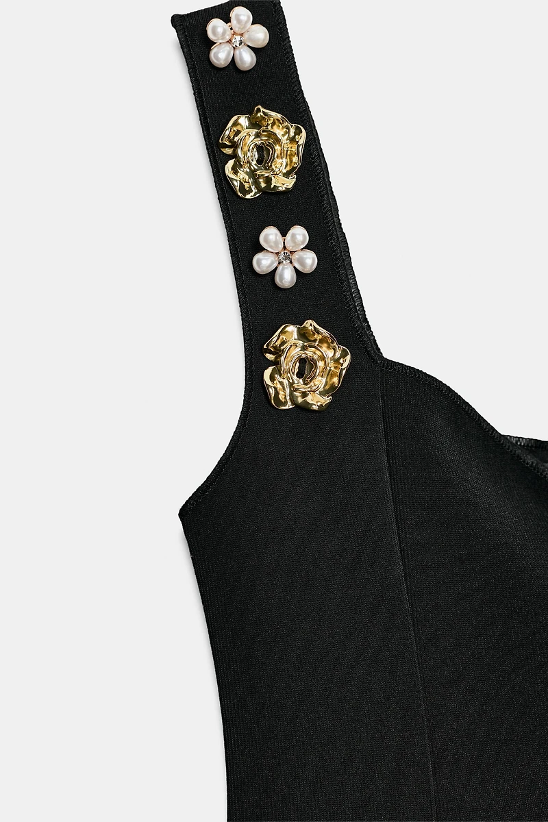 STRETCH PEPLUM TOP