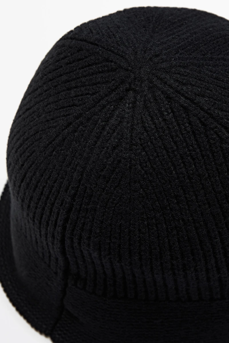 Wool blend bucket hat