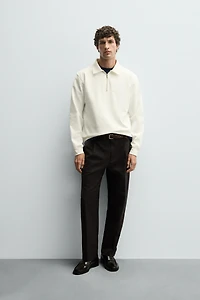 SWEAT POLO INTERLOCK ZIPPÉ