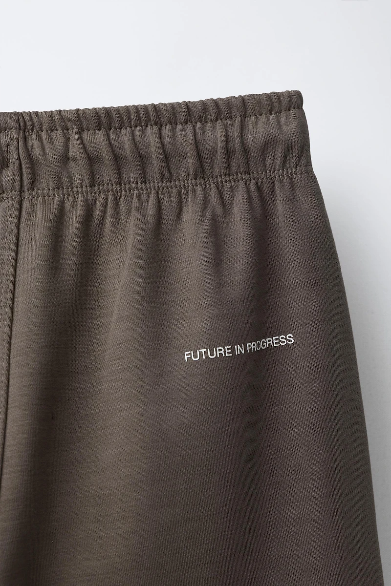 STRAIGHT INTERLOCK PLUSH PANTS