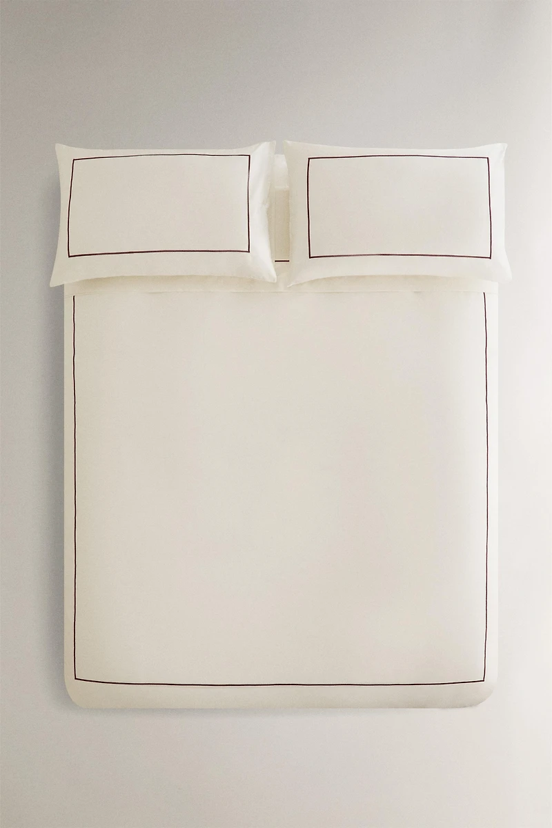 HOUSSE DE COUETTE SATIN FESTONNÉ