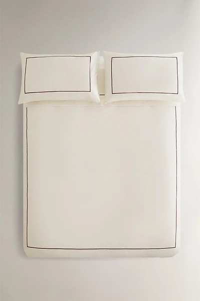 HOUSSE DE COUETTE SATIN FESTONNÉ