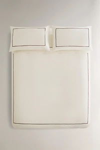 HOUSSE DE COUETTE SATIN FESTONNÉ