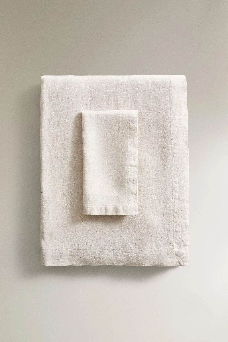 WASHED LINEN TABLECLOTH