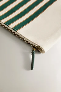 STRIPED TRAVEL BAG