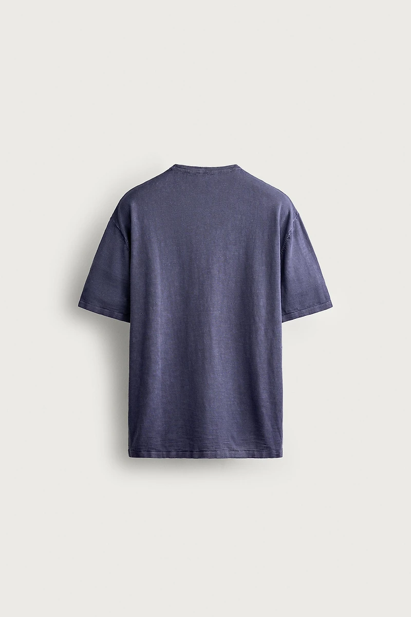 TEXTURED KNIT T-SHIRT