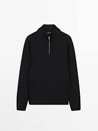 Pull en maille à col camionneur