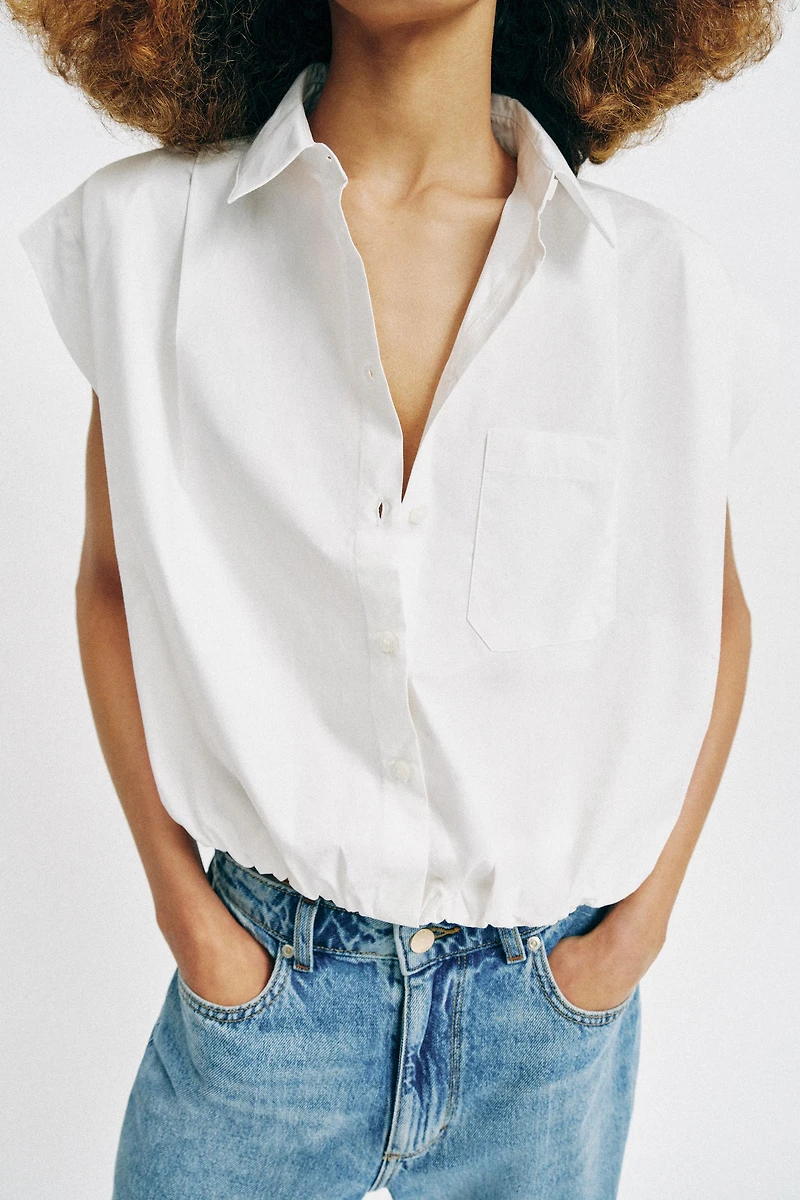 CHEMISE COURTE À CARREAUX VICHY