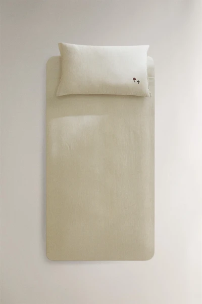 CHILDREN'S MUSLIN STRIPED DUVET COVER