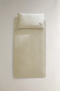 CHILDREN'S MUSLIN STRIPED DUVET COVER