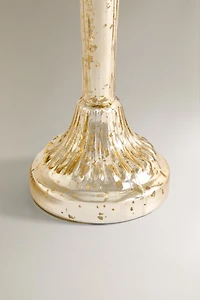 CHANDELIER EN VERRE VIEILLI NOËL