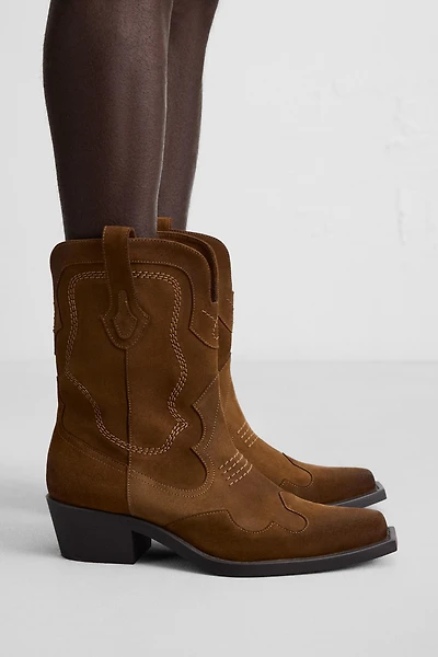 LEATHER COWBOY BOOTS