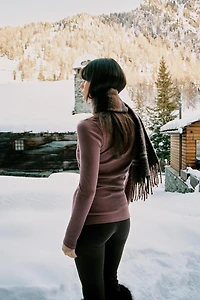 RIBBED LONG SLEEVE T-SHIRT