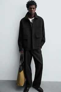 REGULAR FIT POCKET OVERCOAT