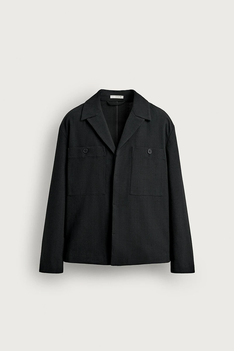 RELAXED FIT POCKET OVERSHIRT