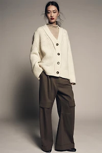 GILET 100% LAINE COL EN V