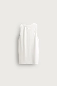 RIB TANK TOP WITH MATCHING TRIM