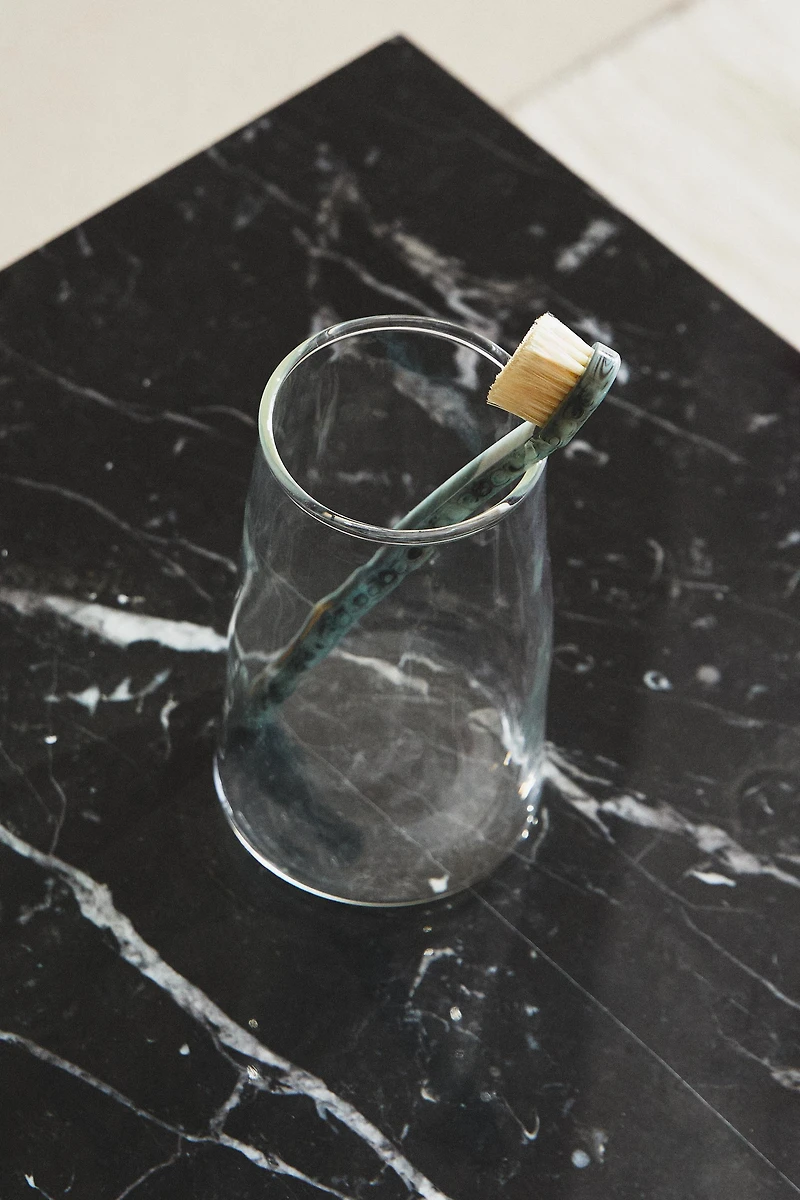 BOROSILICATE GLASS TOOTHBRUSH HOLDER