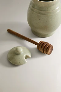 POT À MIEL GRÈS PETITE CUILLÈRE