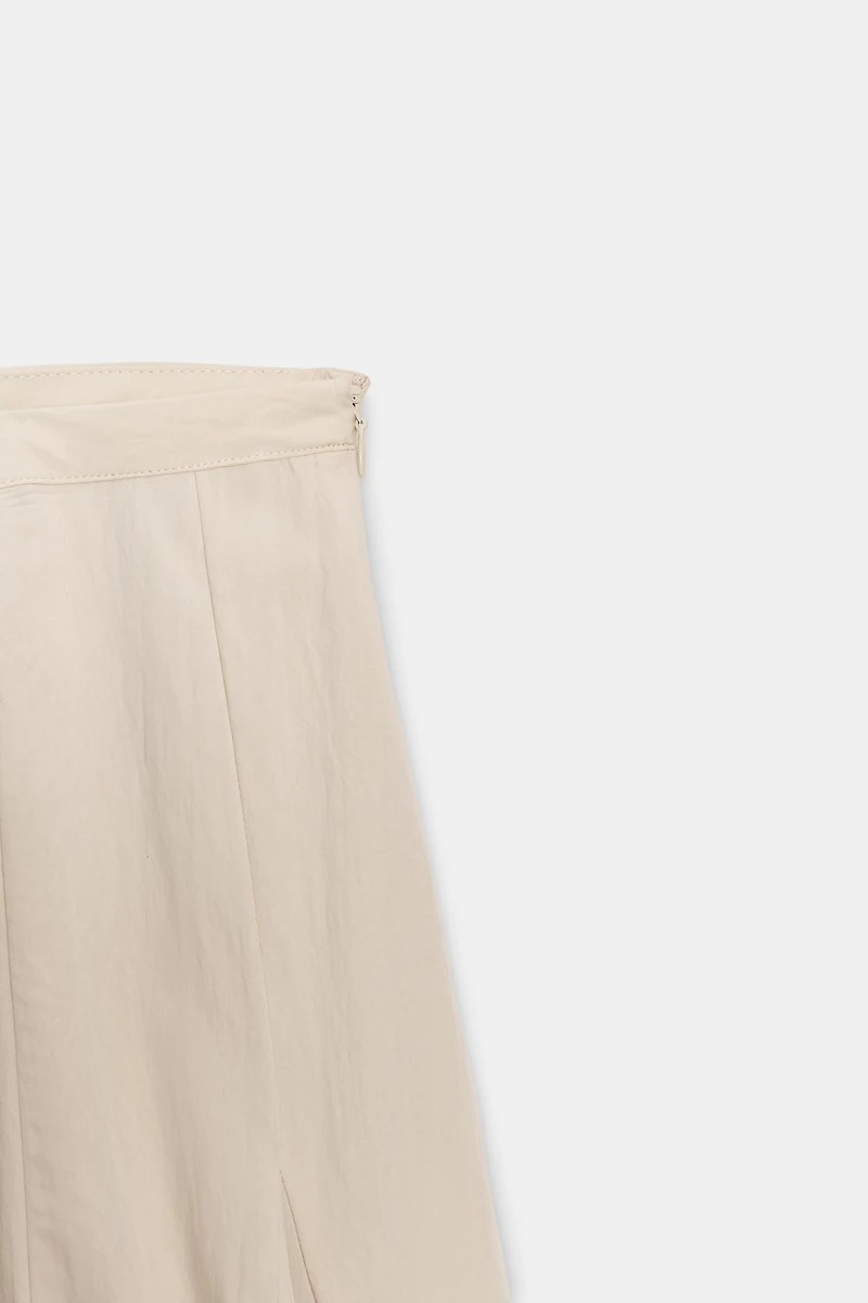 GODET MIDI SKIRT