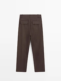 Flowing 100% linen trousers