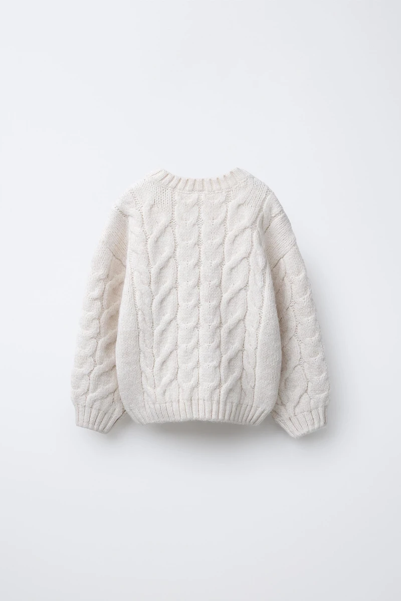 CABLE KNIT SWEATER