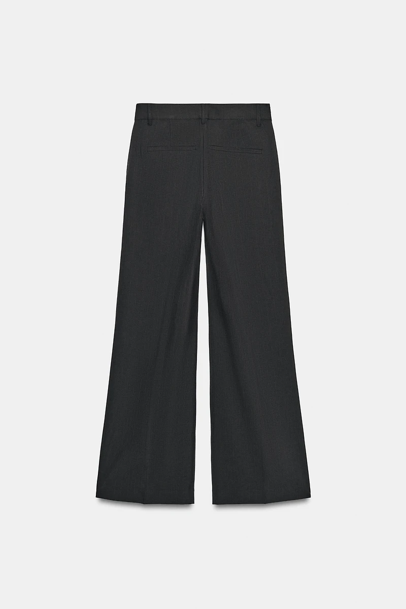 LOW-RISE PINSTRIPE PANTS