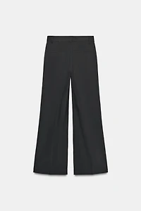 LOW-RISE PINSTRIPE PANTS