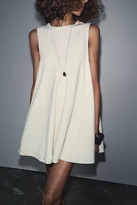 CONTRAST SHORT DRESS