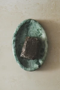 GREEN MARBLE SOAP DISH